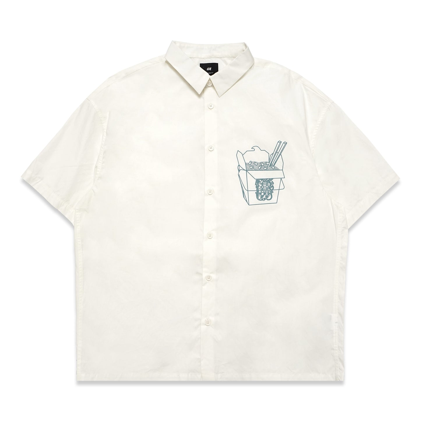 H&M Noodle Box Short Sleeve Shirt