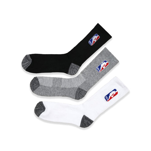 NBA Logo Mid Socks 3-Pair Pack