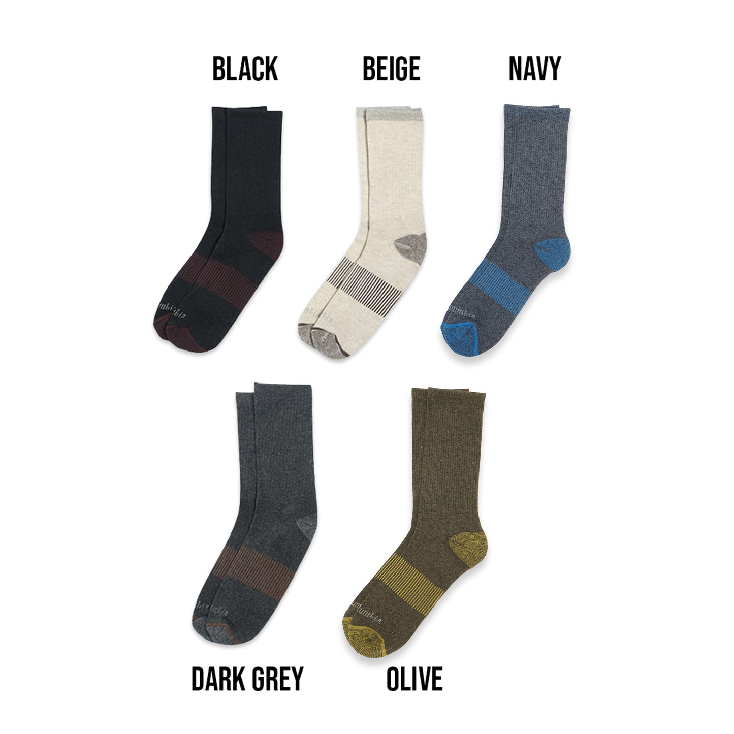 CLM Wool Blend Crew Socks 3 Pair Set