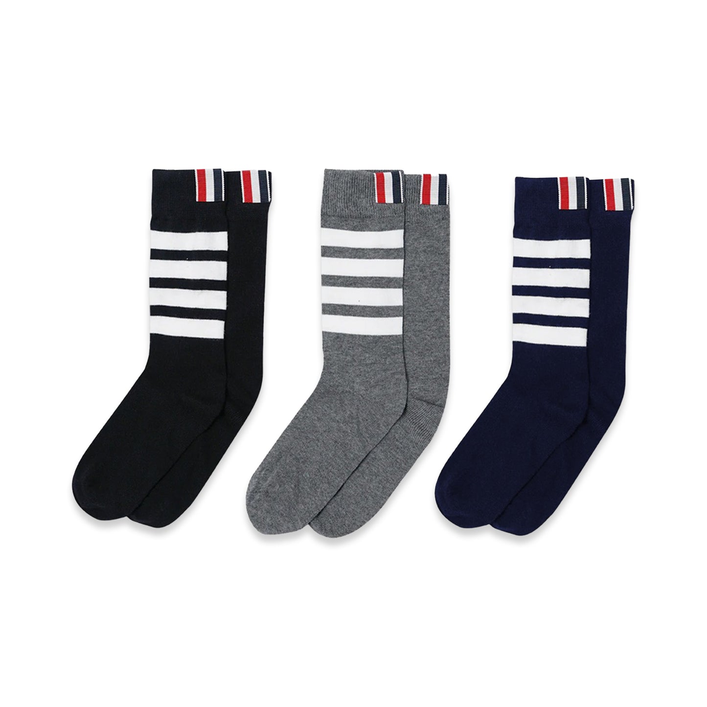 TBN 4-Bar Stripe Mid Socks