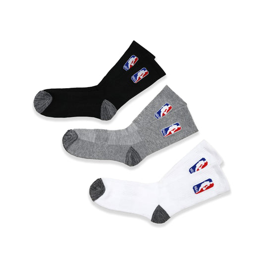 NBA Logo Mid Socks 3-Pair Pack