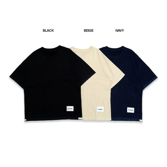 JSD Boxy Bottom Patch Logo T-Shirt