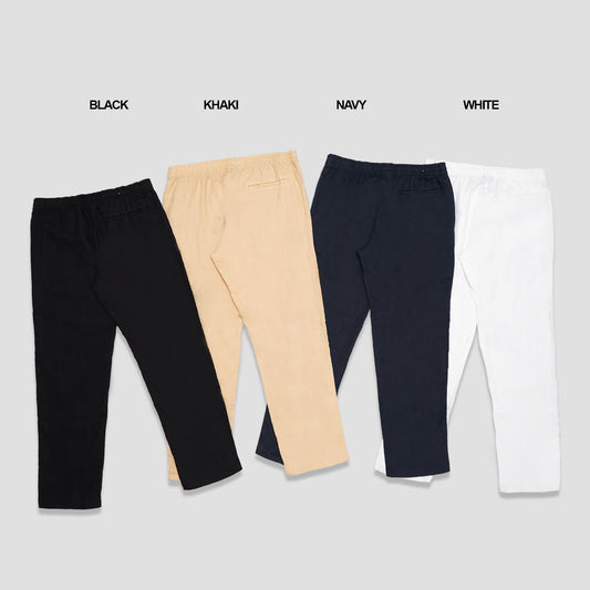 H&M Regular Fit Linen-Blend Pants