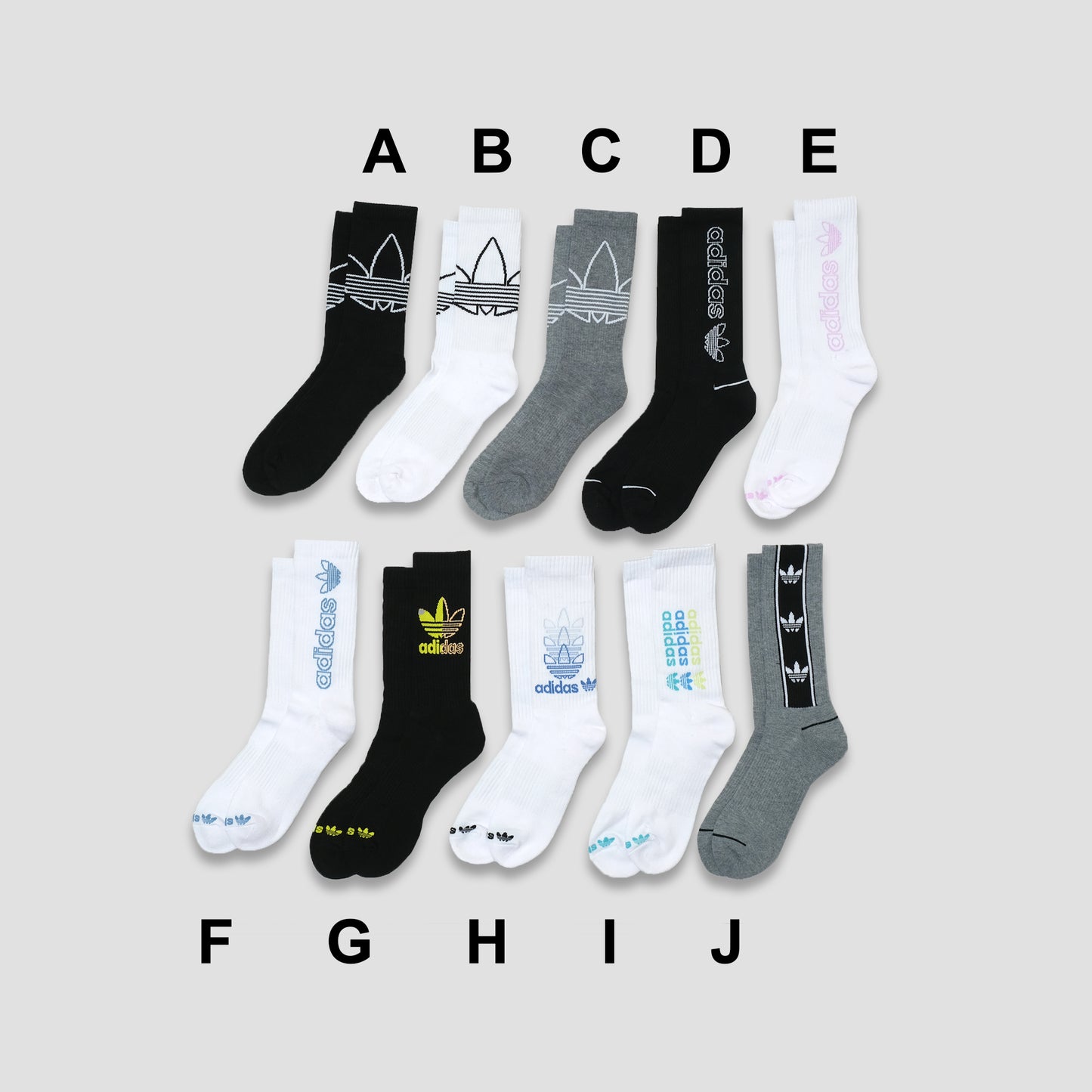 ADD Long Crew Socks 3 Pair Set