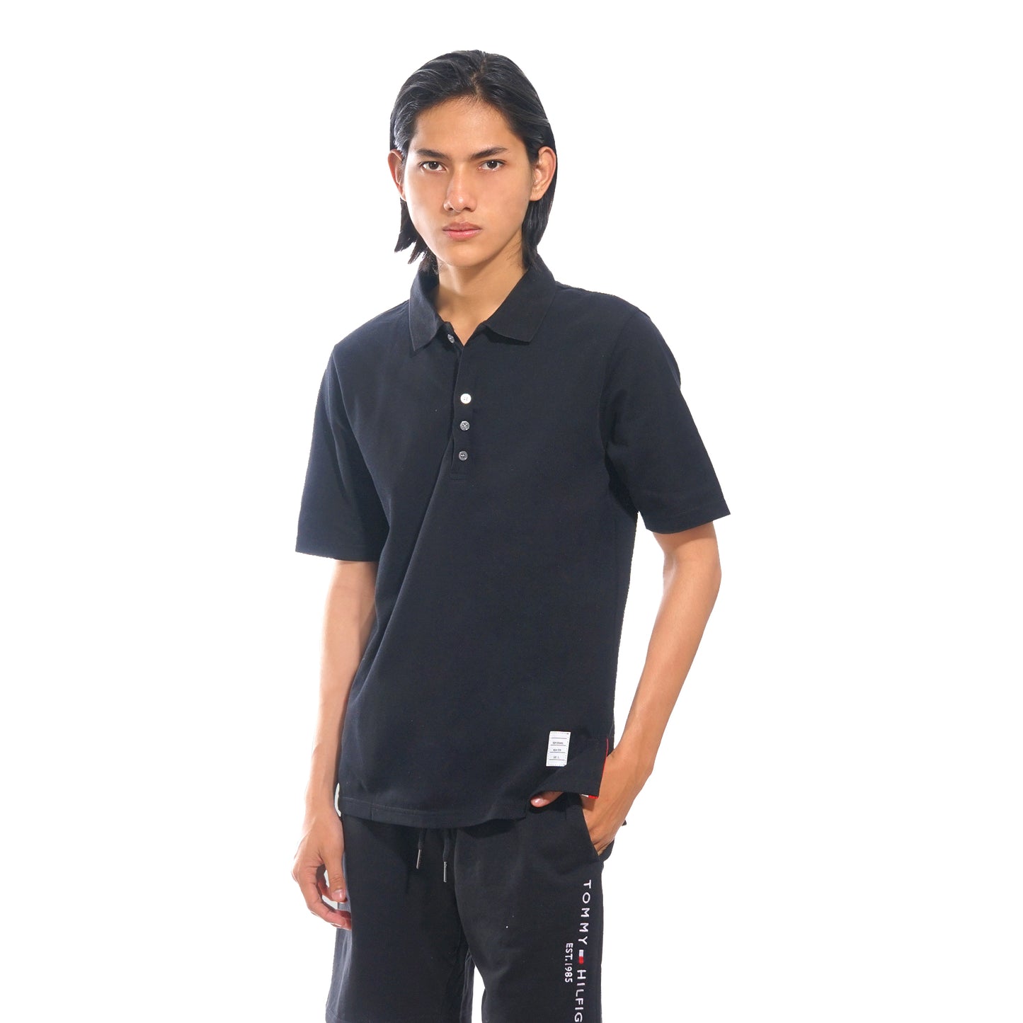 TBN Back Vertical Stripe Polo Shirt