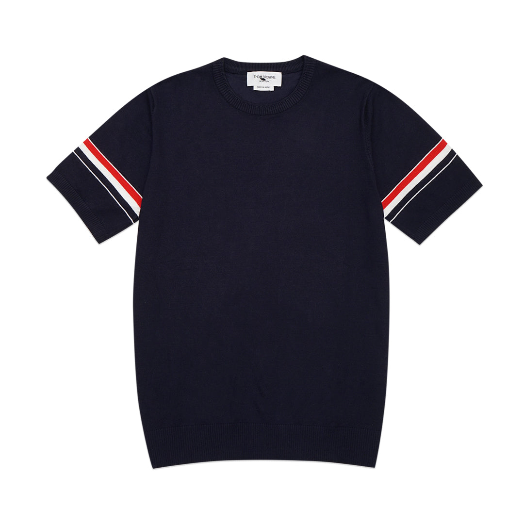 TBN Tricolor Stripes Knitted T-Shirt