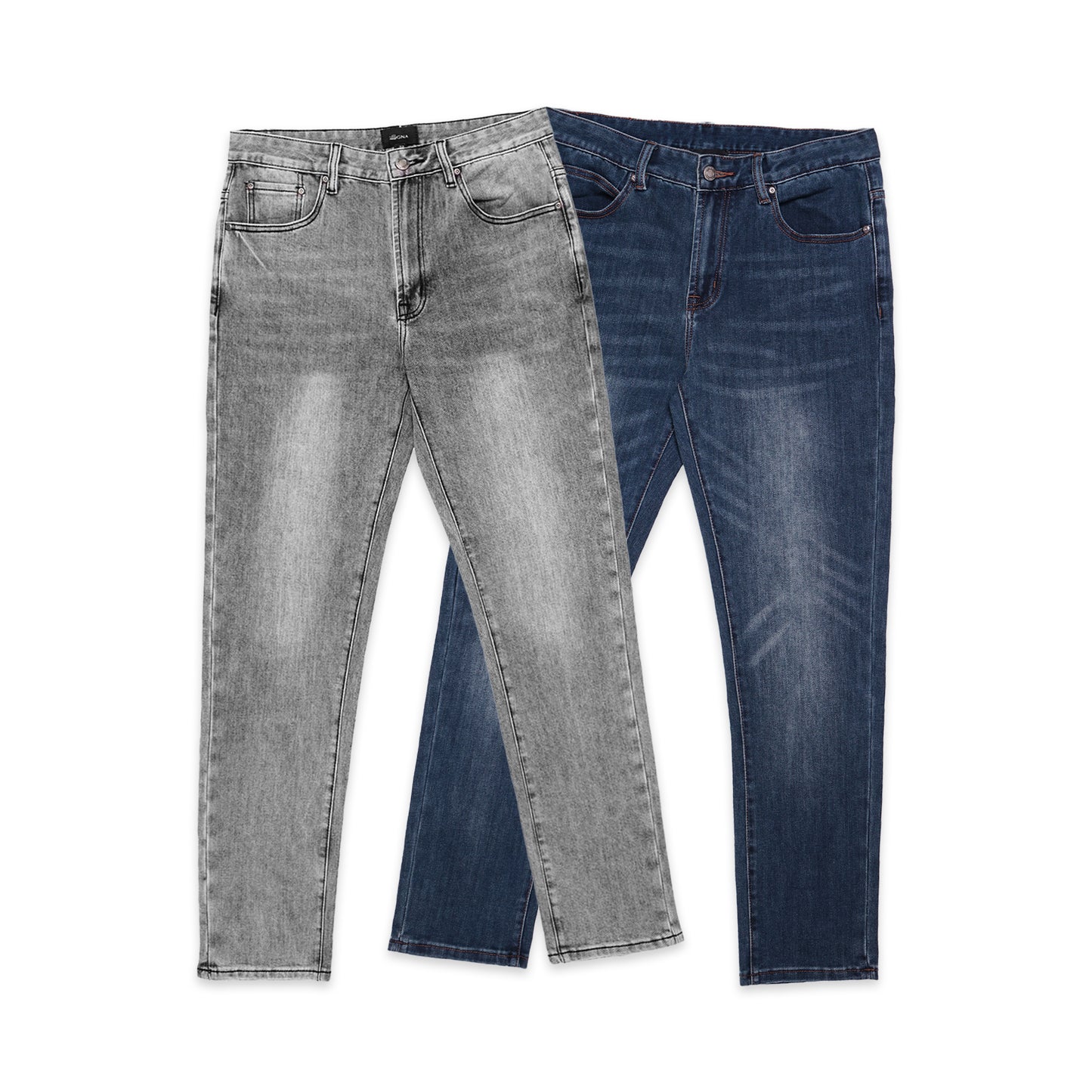 ZGN Rinse-Washed Cotton Roccia Jeans