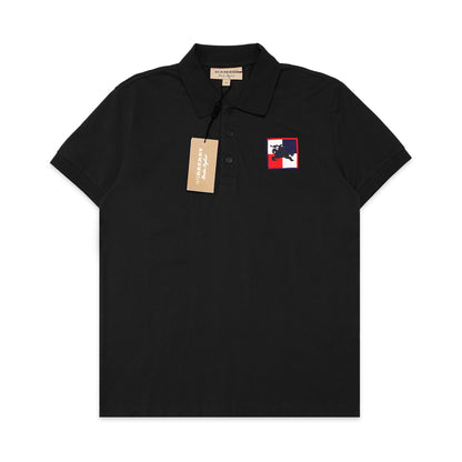 BRBRY Square Knight Logo Pique Polo Shirt