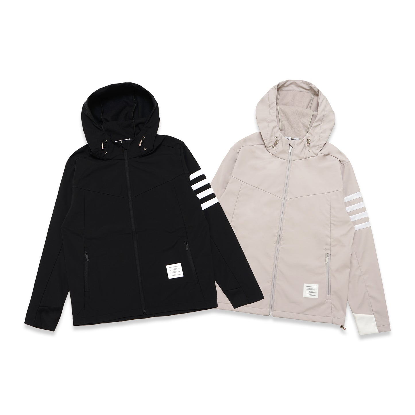 TBN Bar Stripes Zip Up Nylon Jacket