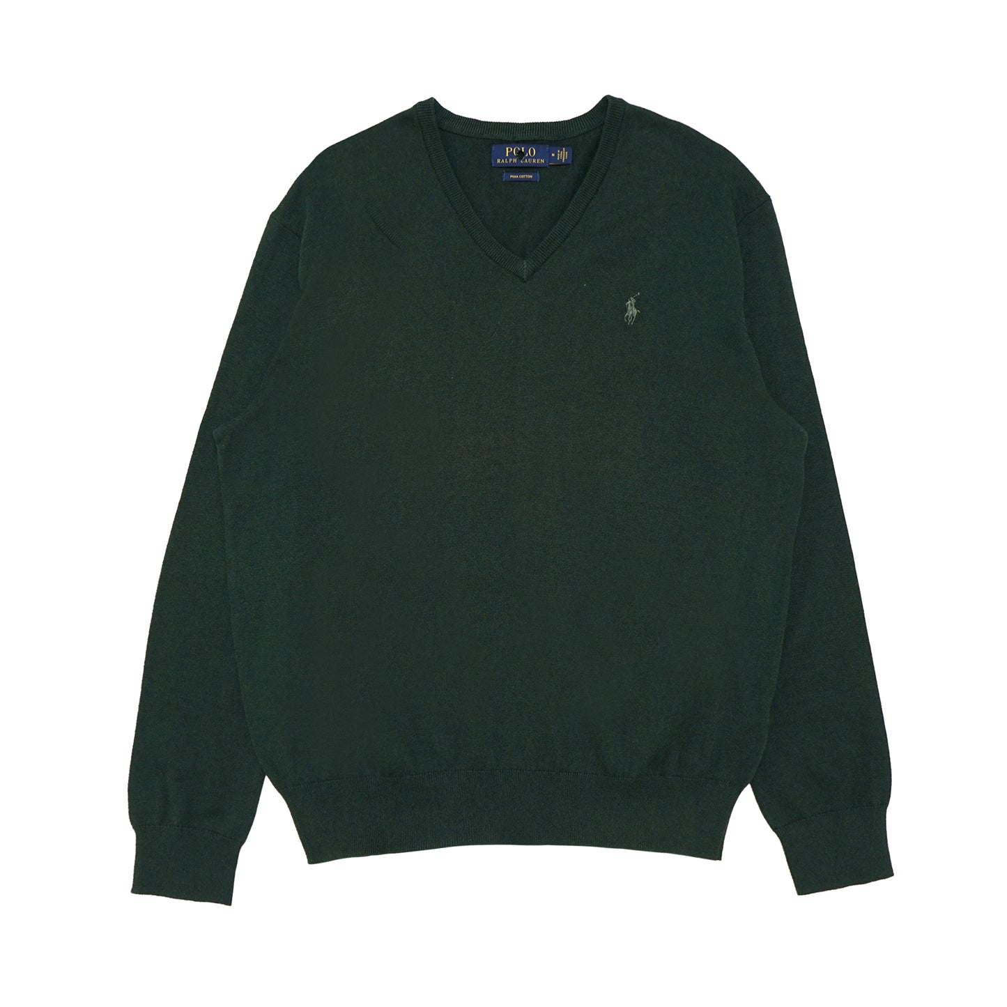 PRL Logo Cotton V-Neck Sweater