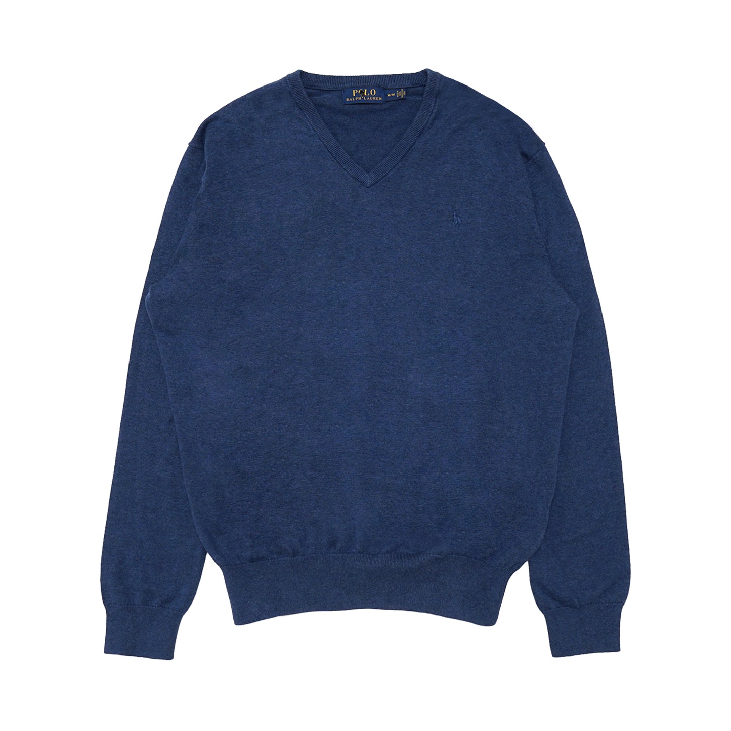 PRL Logo Cotton V-Neck Sweater