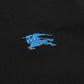 BRBRY Blue Equestrian Logo Pique Polo Shirt