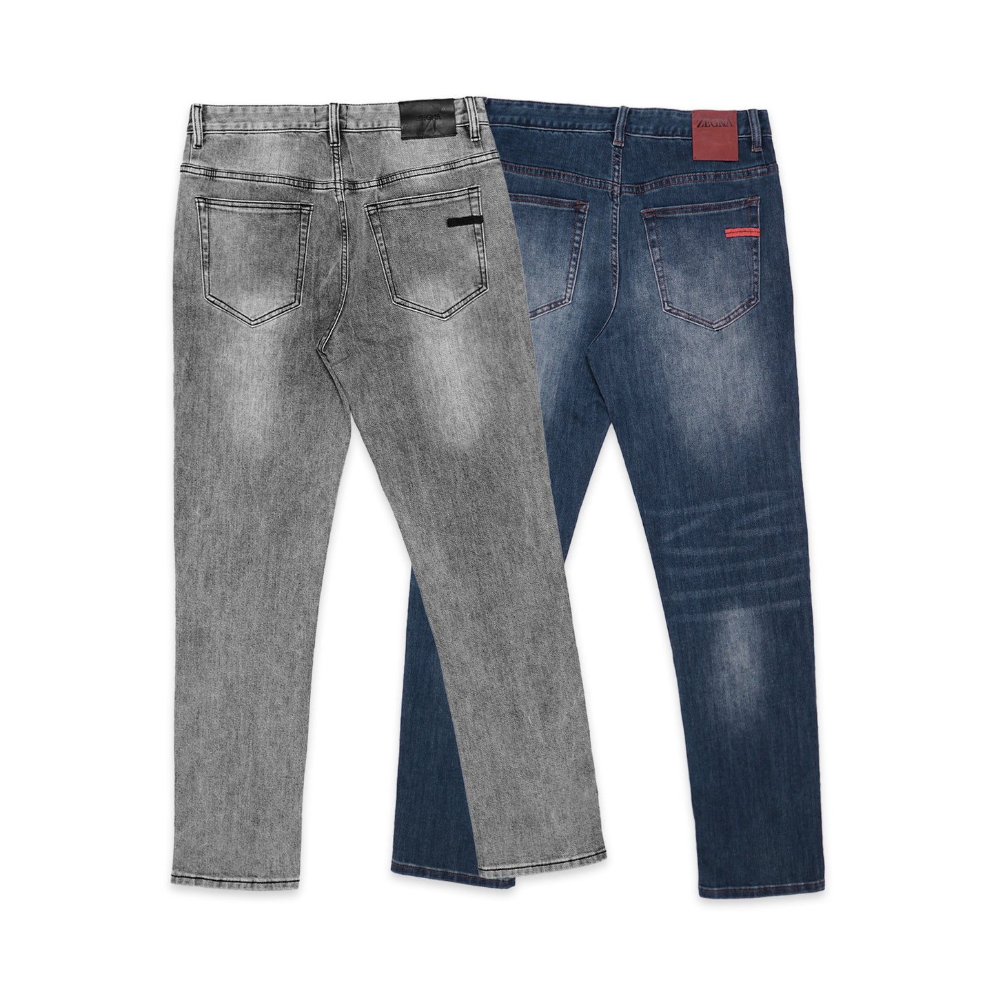 ZGN Rinse-Washed Cotton Roccia Jeans