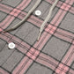 Shein Plaid Flannel Hooded Long Sleeve Shirt