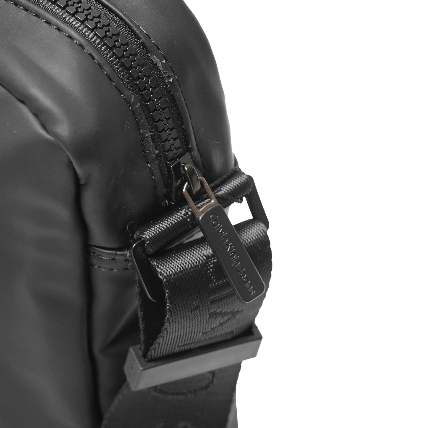 CK Textured Rubber Logo Reporter Bag