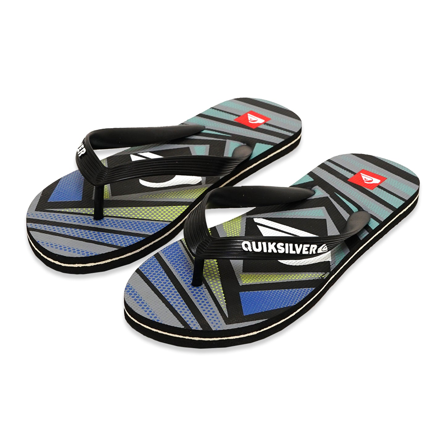 QKSV Geometric Pattern Flip Flops