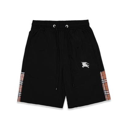 BRBRY Side Checkered Polyester Shorts