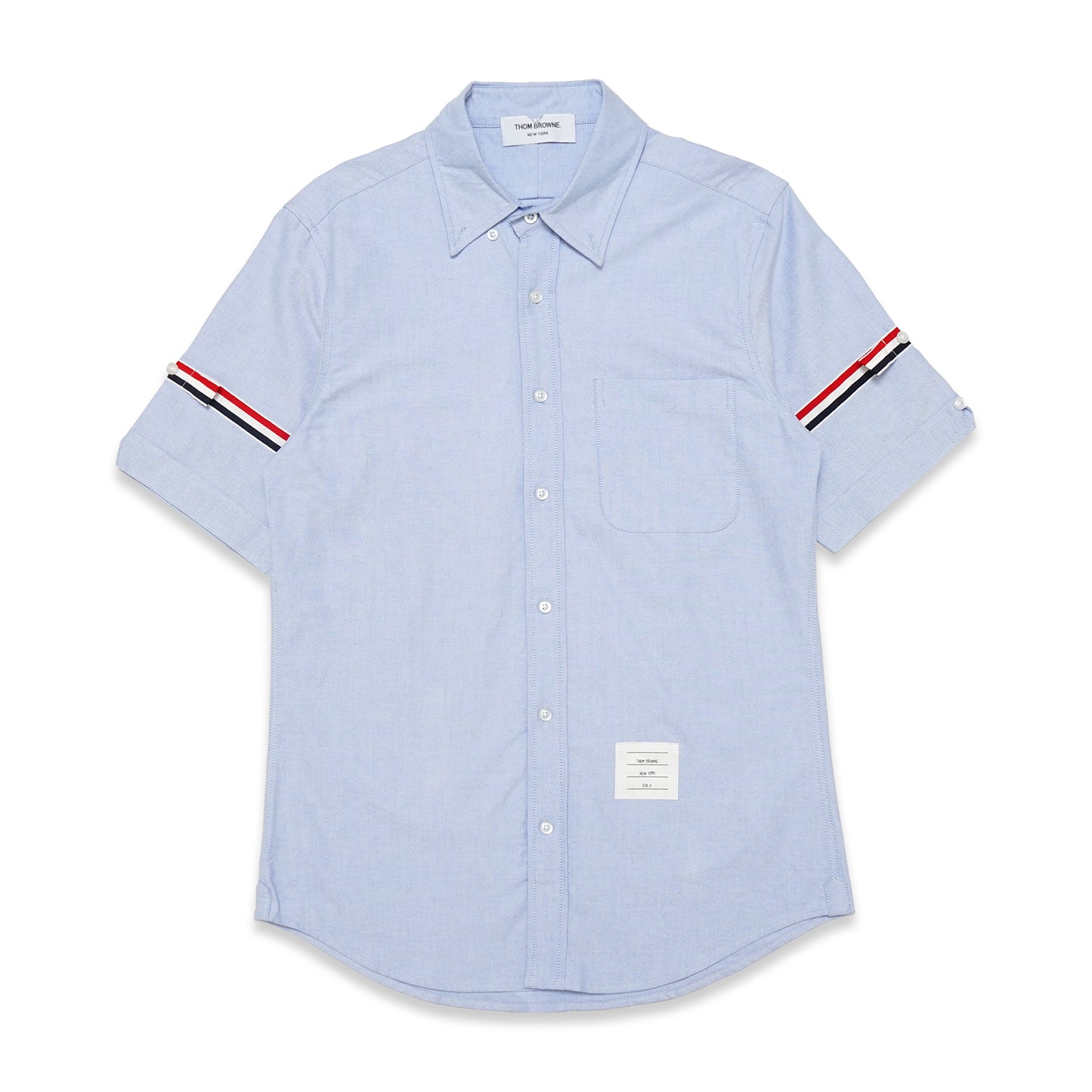 TBN Oxford Striped Armband Short Sleeve Shirt