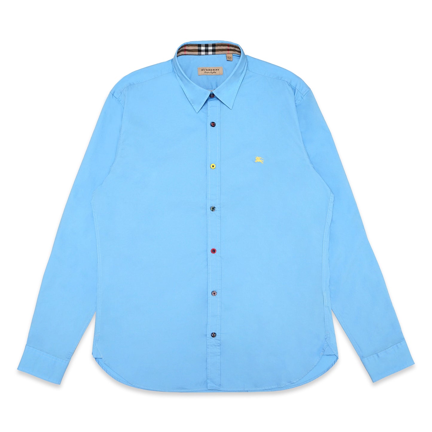 BRBRY Colorful Buttons Poplin Long Sleeve Shirt