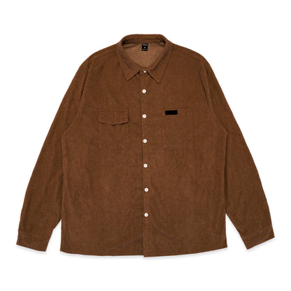 SHN Double Pockets Corduroy Long Sleeve Shirt