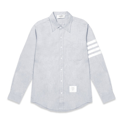 TBN Oxford Bar Stripes Long Sleeve Shirt