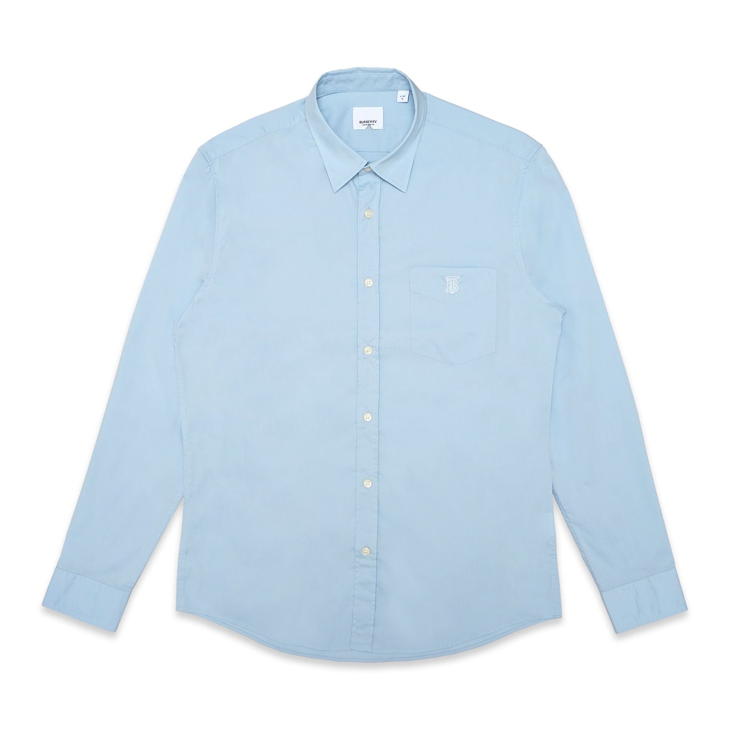 BRBRY Pocket Logo Poplin Long Sleeve Shirt