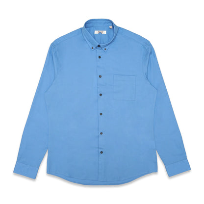 Bally Slim Fit Textured Woven Cotton Long Sleeve Shirt