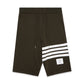 TBN Classic Loopback Bar Stripes Sweat Shorts