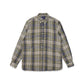 THFR Plaid Faux-Linen Regular Fit Long Sleeve Shirt