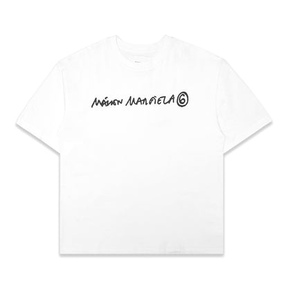 MM6 by MM Center Script Logo T-Shirt