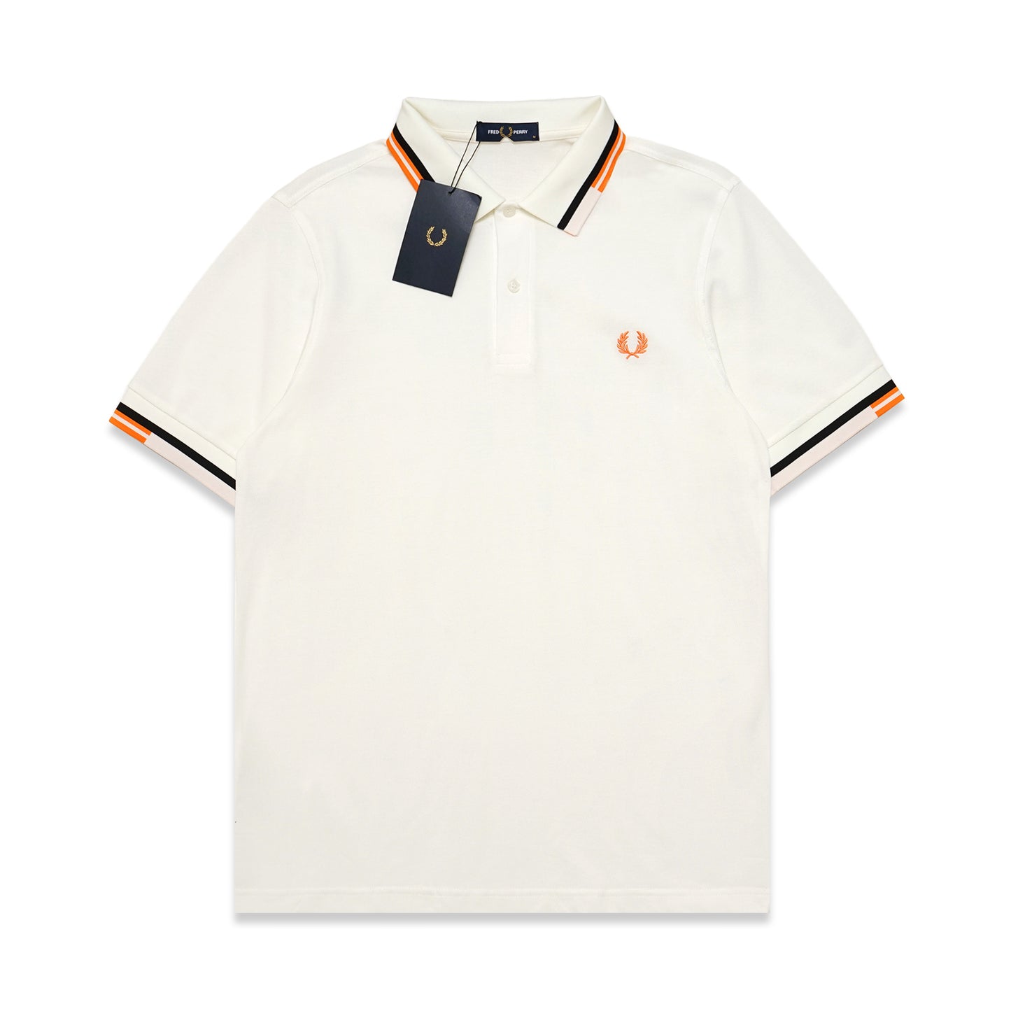 FPR Tricolor Stripe Collar Polo Shirt