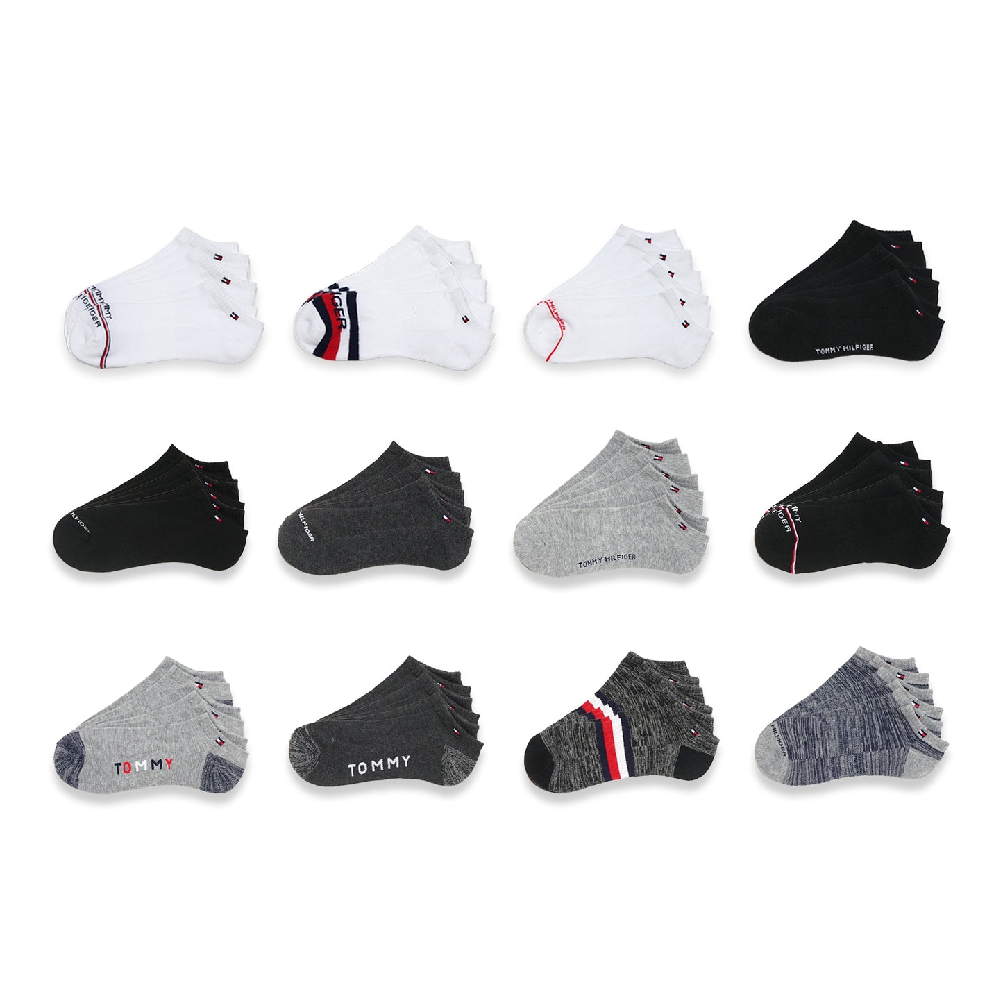 THFR Side Logo Cushioned Ankle Socks 3-Pair Pack