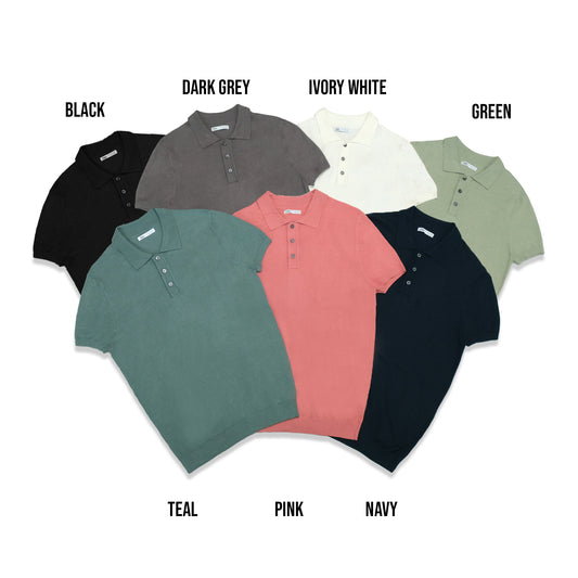 ZRA Basic Knit Polo Shirt