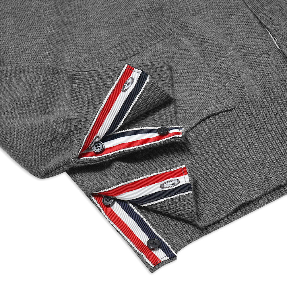 TBN Stripe Armband V-Neck Cardigan