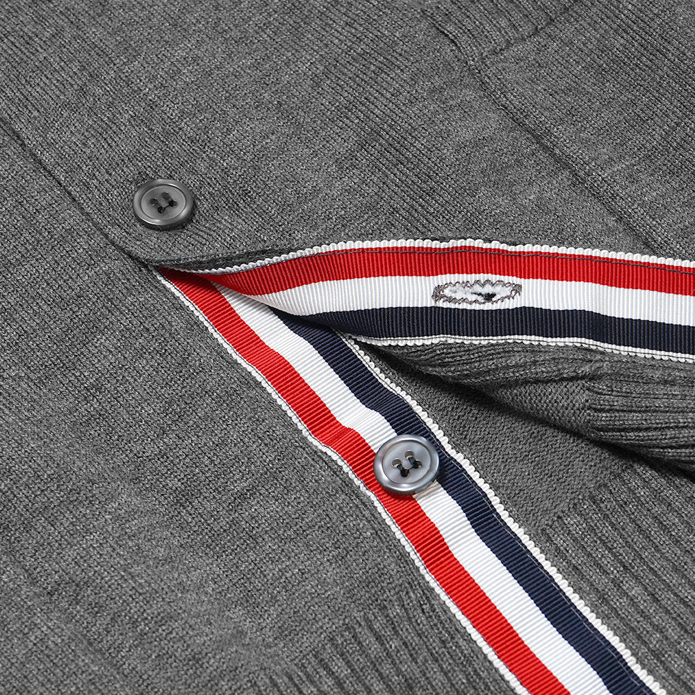 TBN Stripe Armband V-Neck Cardigan