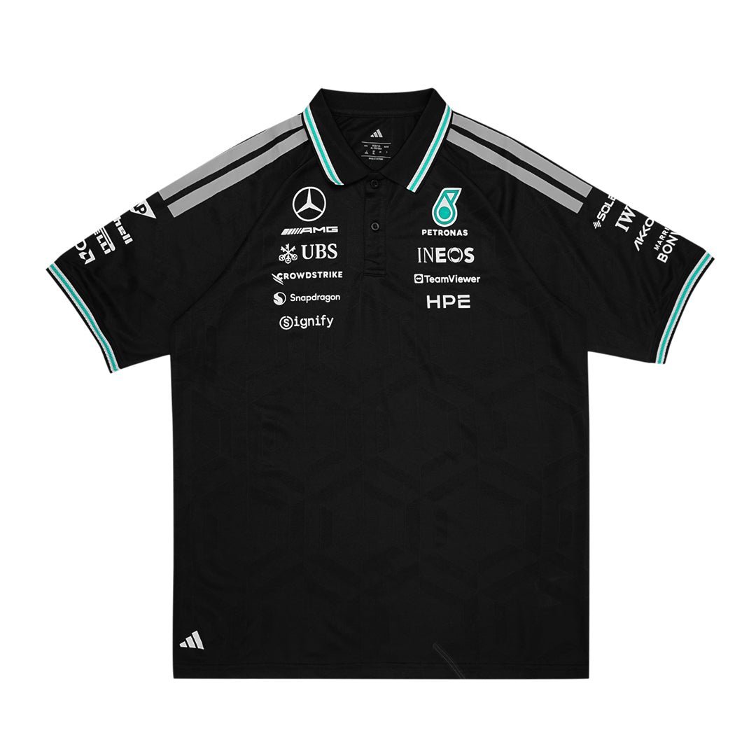 ADD X Mercedes AMG Petronas F1 Team Shoulder Stripes Polo Shirt