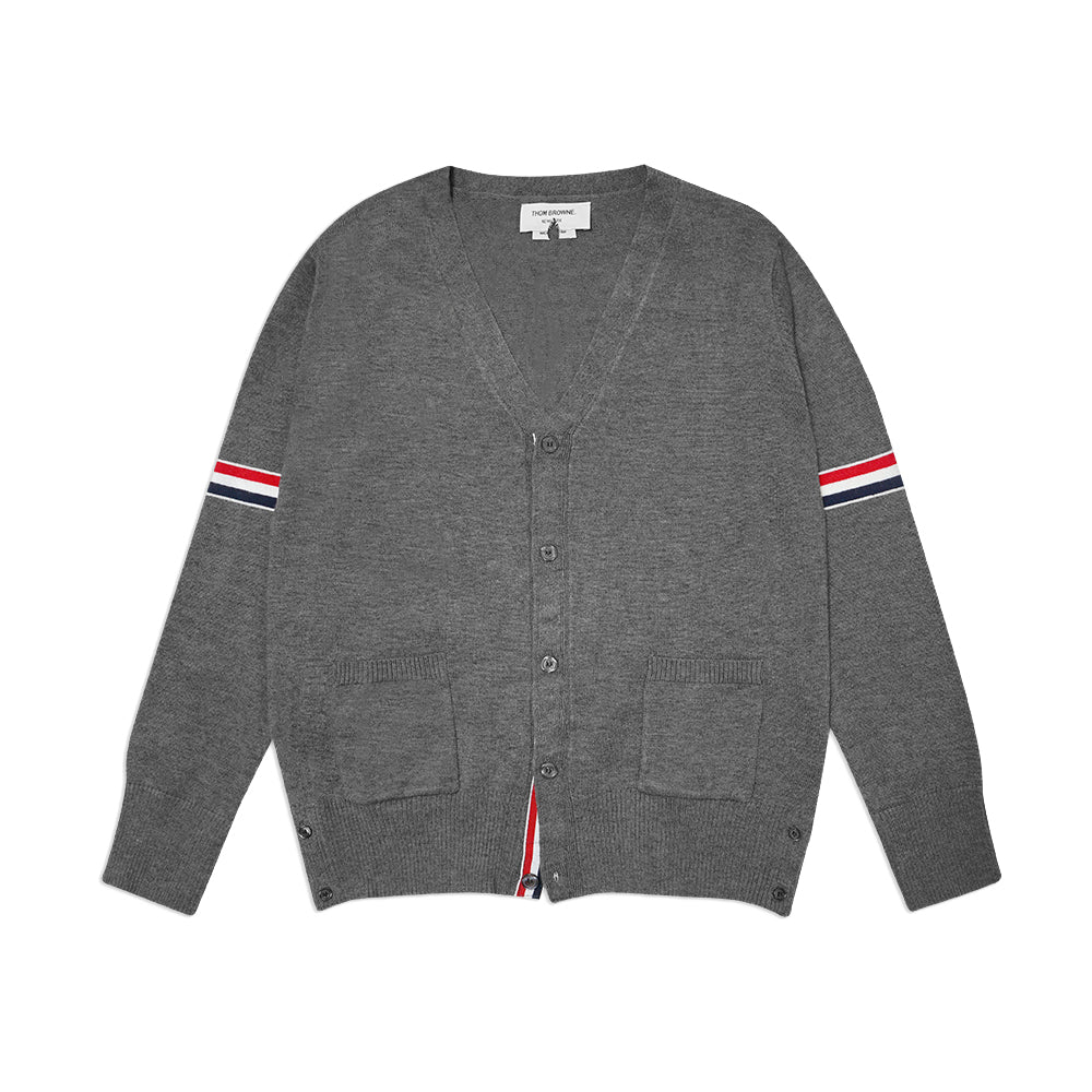 TBN Stripe Armband V-Neck Cardigan