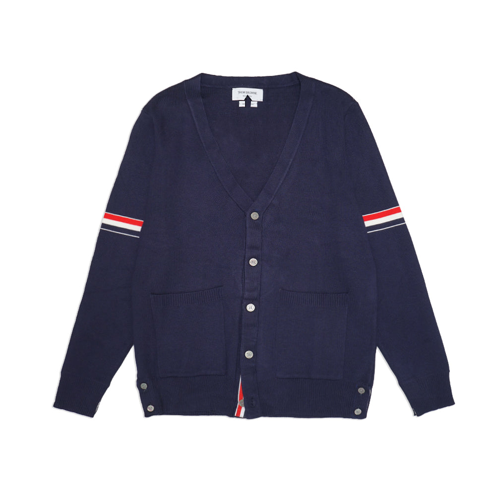 TBN Stripe Armband V-Neck Cardigan