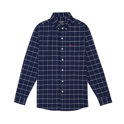 ANF Checkered Oxford Long Sleeve Shirt
