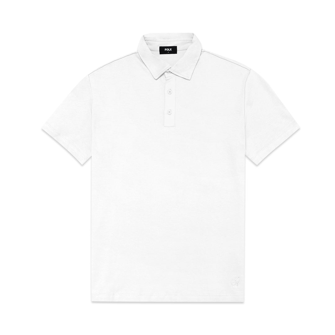 FOLX Bottom Embroidery Polo Shirt