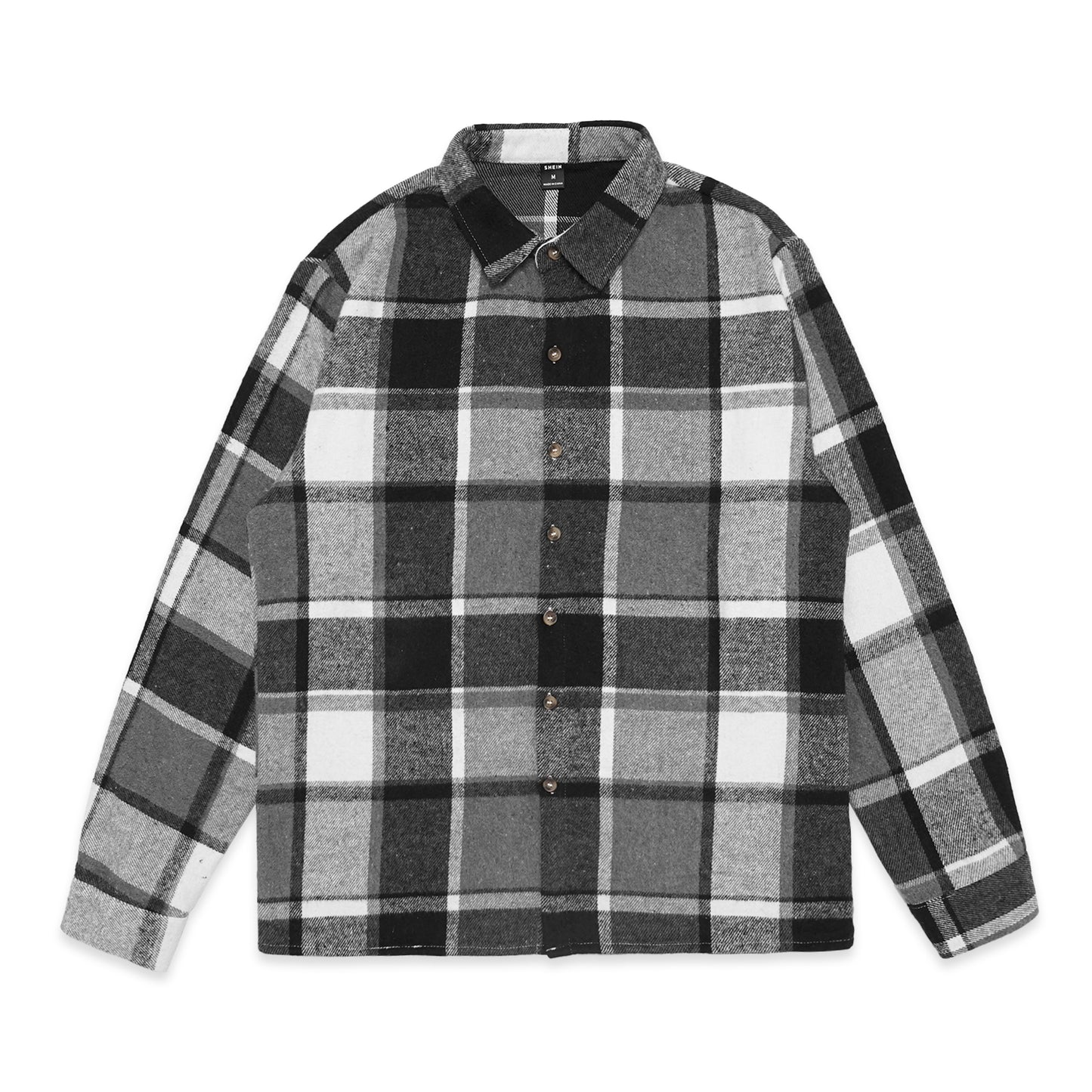 Shein Casual Flannel Long Sleeve Shirt