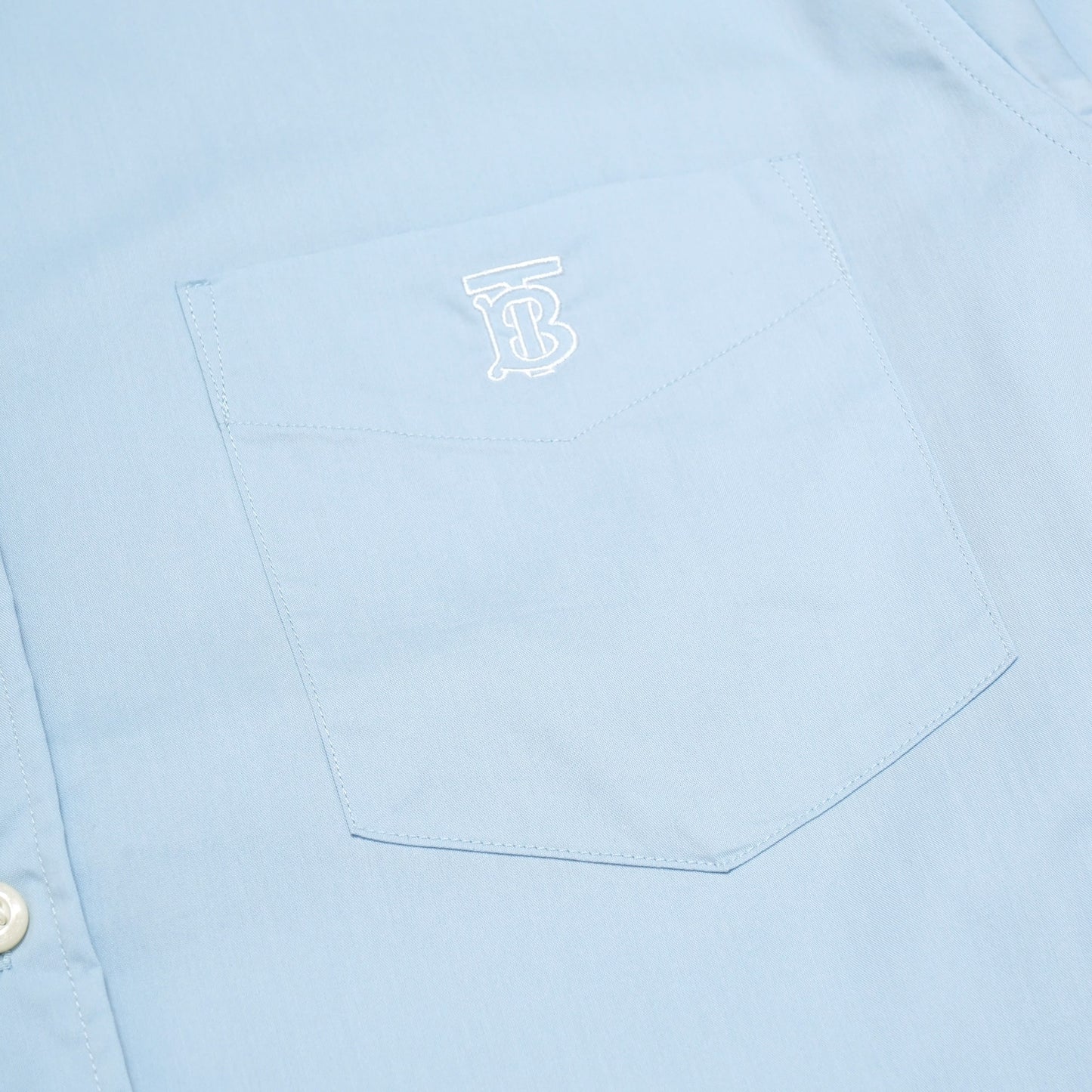 BRBRY Pocket Logo Poplin Long Sleeve Shirt