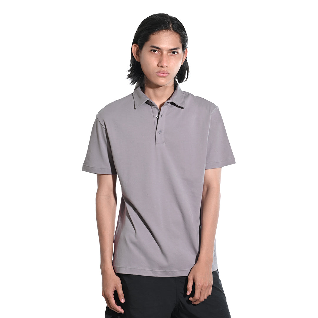 FOLX Bottom Embroidery Polo Shirt