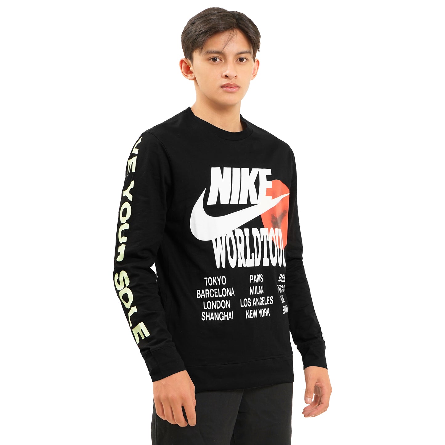 NKE World Tour Cotton Long Sleeve T-Shirt