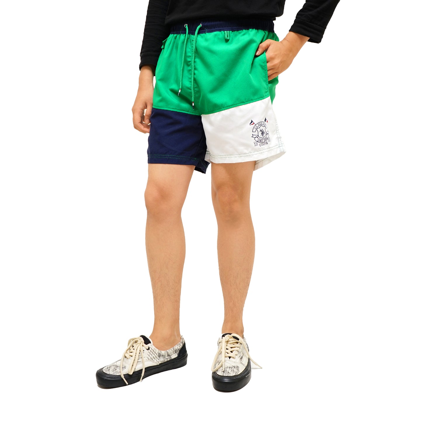 U.S. Polo Assn. Color-Block Swim Shorts