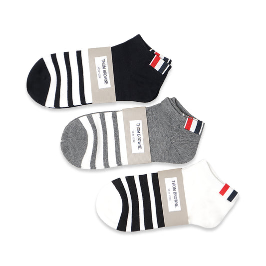 TBN 4-Bar Stripe Low-Cut Socks