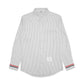 TBN Oxford Tricolor Cuff Striped Long Sleeve Shirt