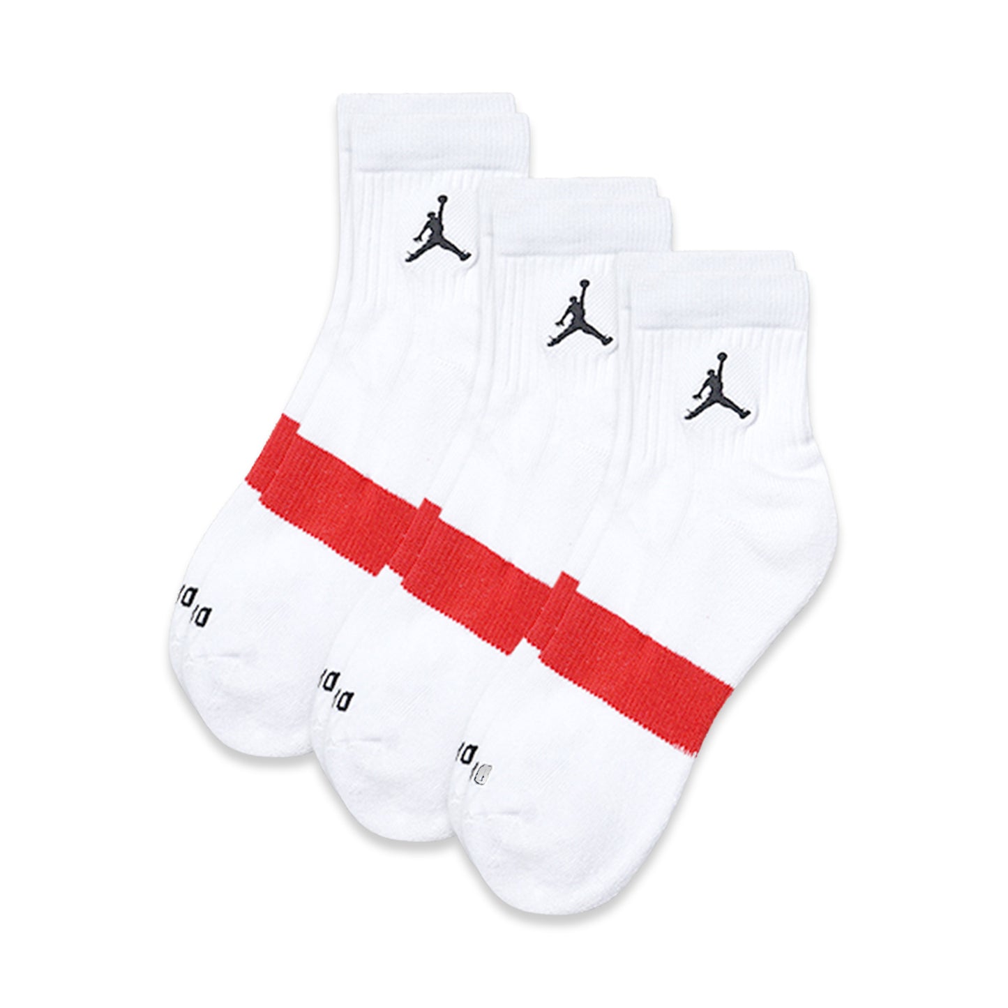 NKE Jordan DRI-FIT Low Quarter Socks 3-Pair Pack