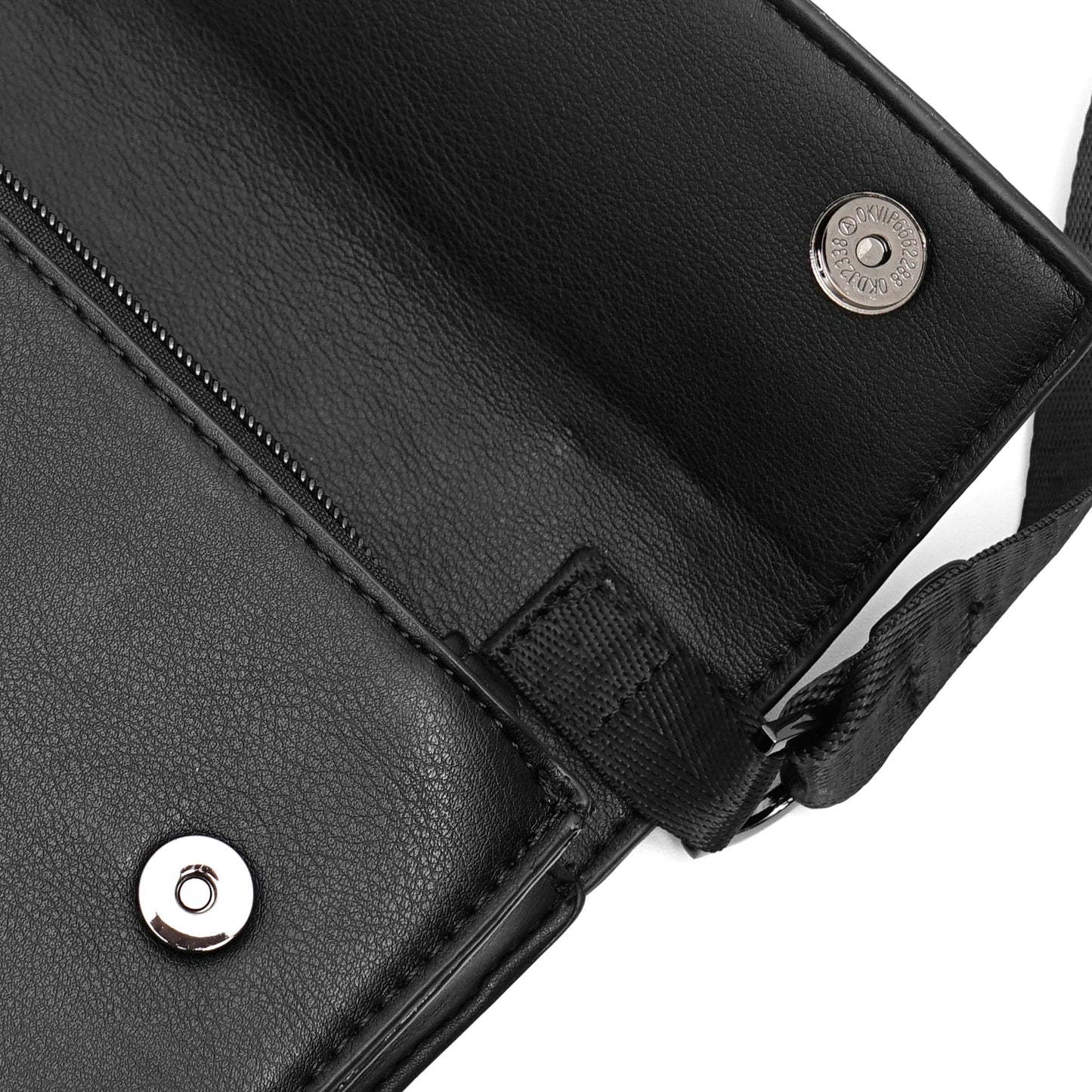 ZRA Front Flap Leather Crossbody Bag