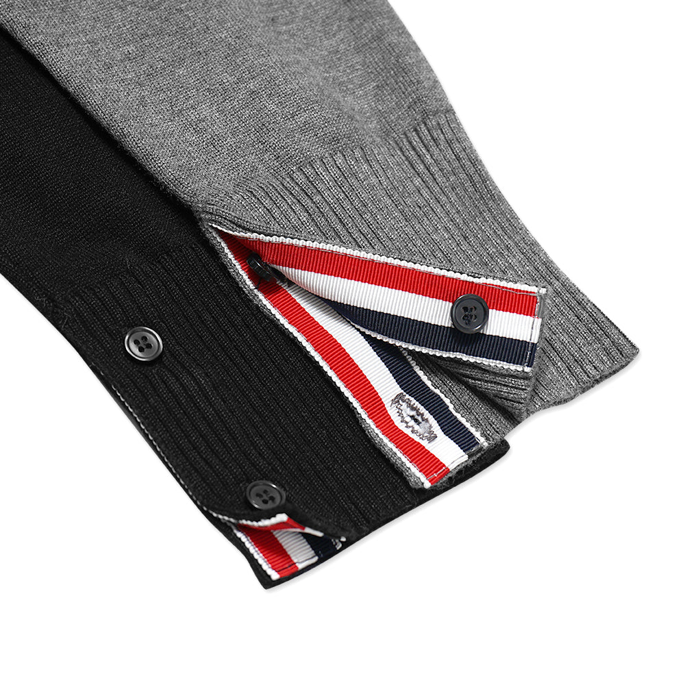 TBN Milano Stitch Stripe Armband Pullover Crewneck Sweater